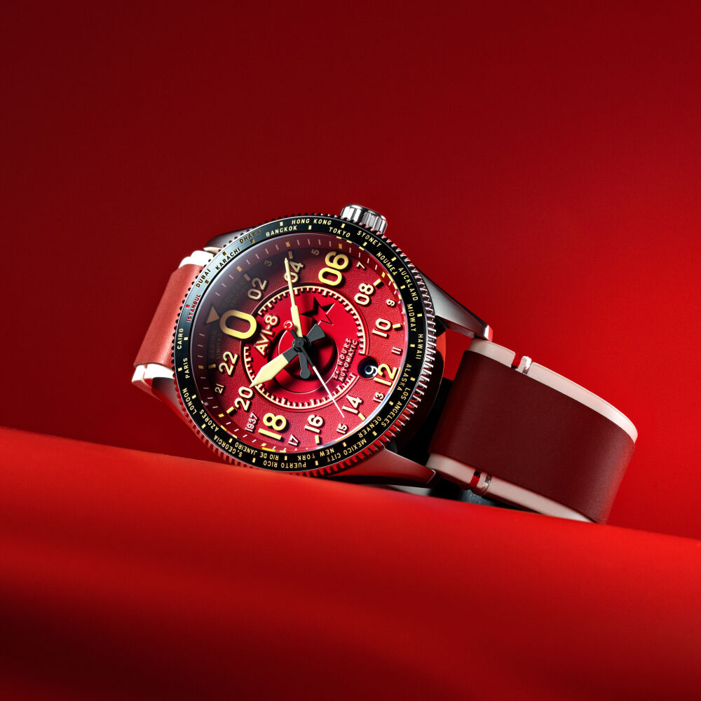 SABİHA GÖKÇEN LIMITED EDITION SPITFIRE Otomatik AV-4144-02 (Özel Modifiyeli Seiko NH34 Mekanizmalı) Erkek Kol Saati