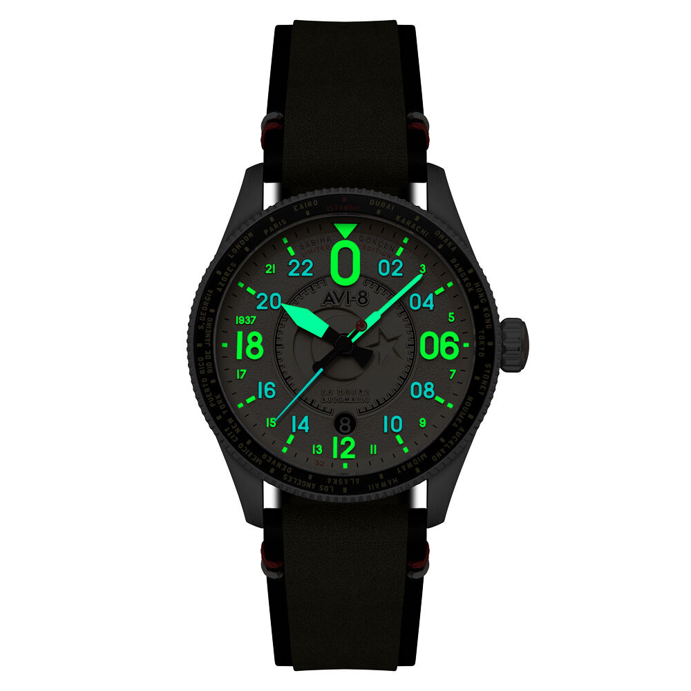 SABİHA GÖKÇEN LIMITED EDITION SPITFIRE Otomatik AV-4144-03 (Özel Modifiyeli Seiko NH34 Mekanizmalı) Erkek Kol Saati