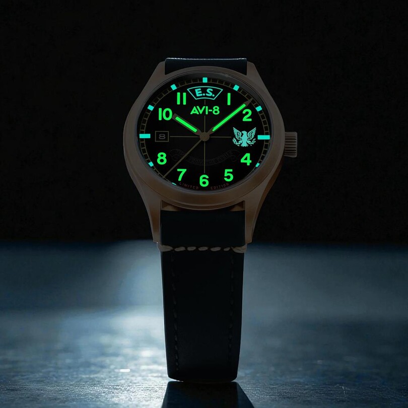 FLYBOY EAGLE SQUADRON AUTOMATIC BRONZE 85TH LIMITED EDITION AV-4145-01 Otomatik (Citizen Miyota 8215 Mekanizmalı) Erkek Kol Saati - Thumbnail