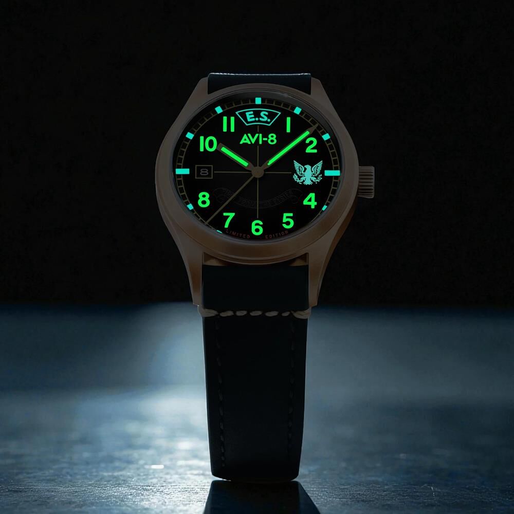 FLYBOY EAGLE SQUADRON AUTOMATIC BRONZE 85TH LIMITED EDITION AV-4145-01 Otomatik (Citizen Miyota 8215 Mekanizmalı) Erkek Kol Saati