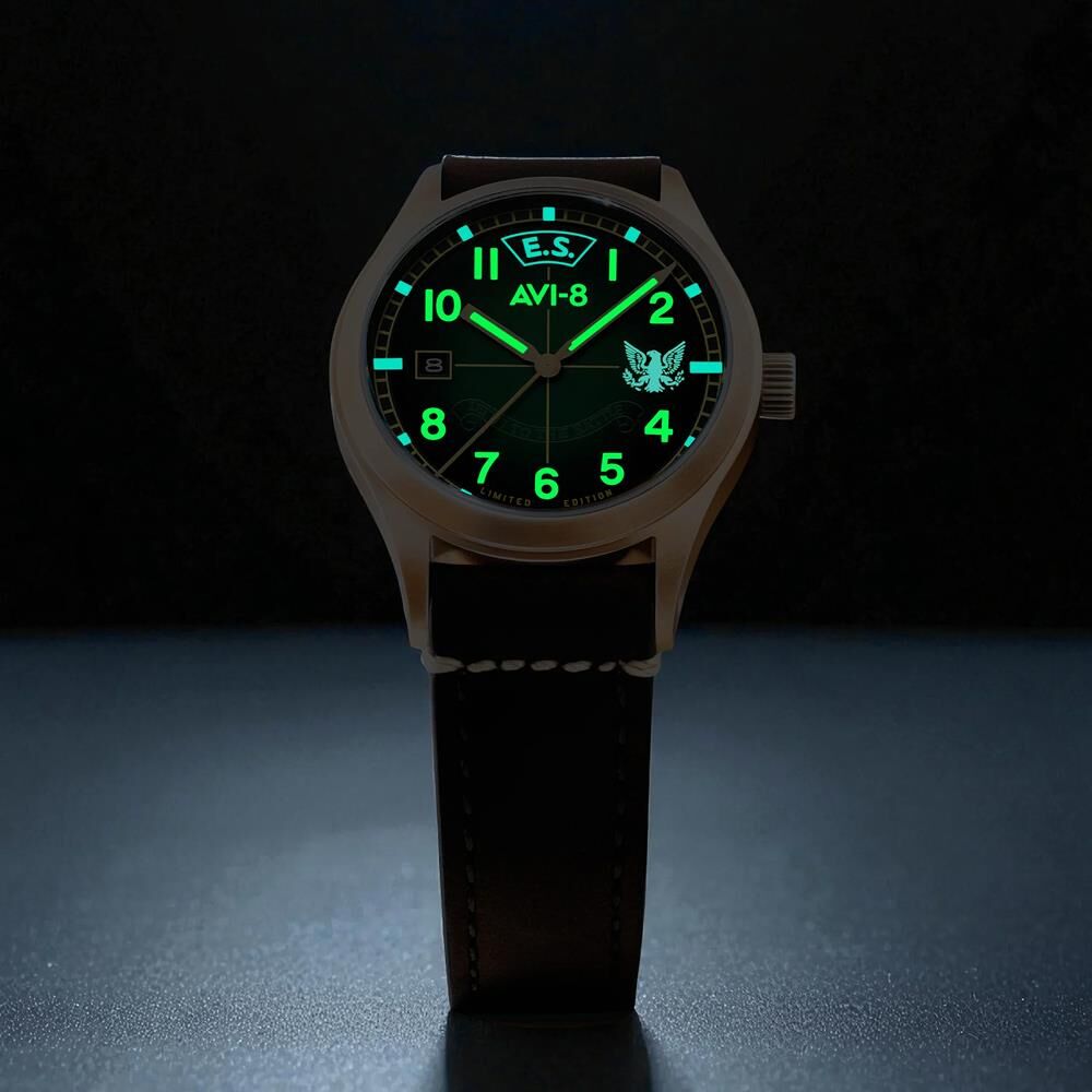 FLYBOY EAGLE SQUADRON AUTOMATIC BRONZE 85TH LIMITED EDITION AV-4145-03 Otomatik (Citizen Miyota 8215 Mekanizmalı) Erkek Kol Saati