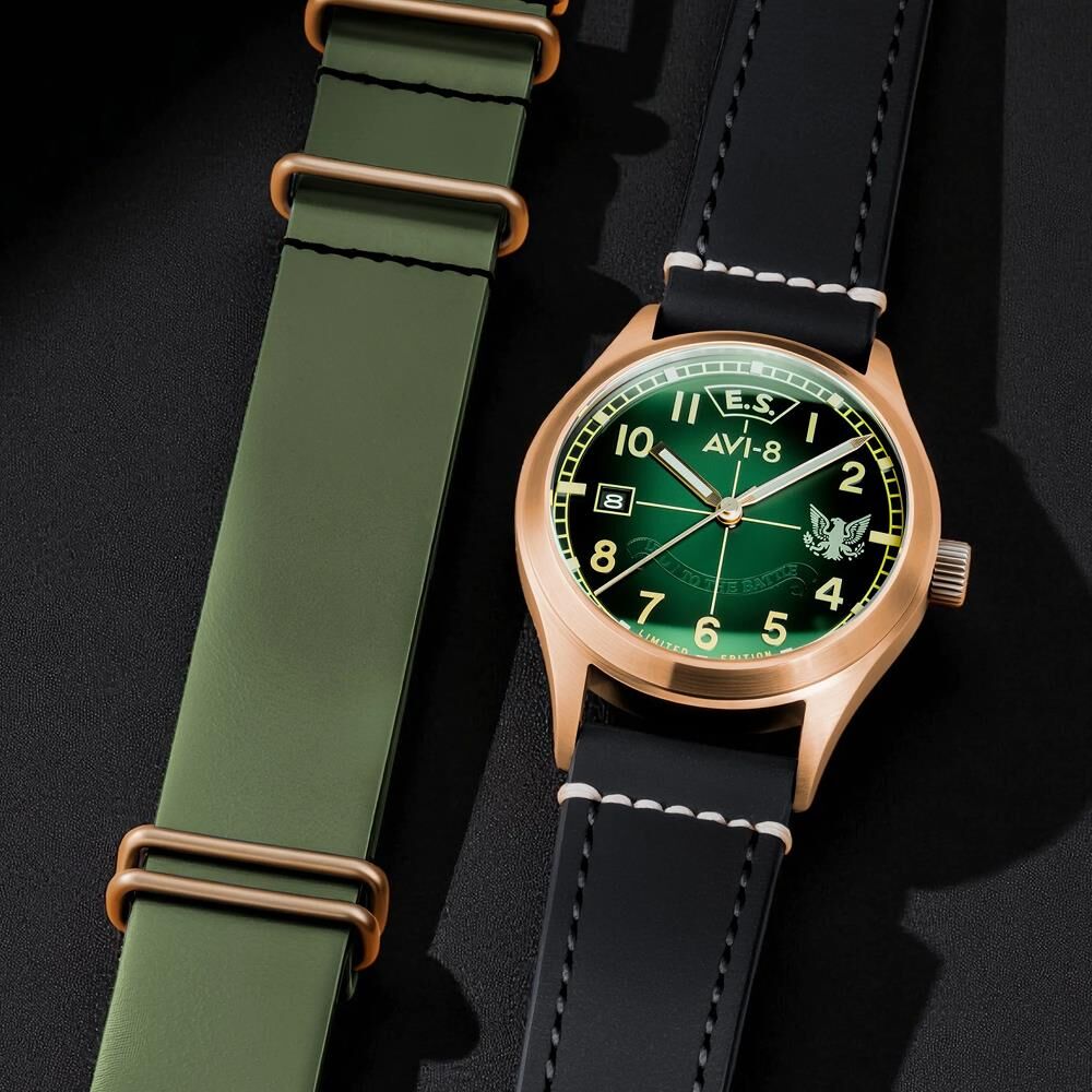 FLYBOY EAGLE SQUADRON AUTOMATIC BRONZE 85TH LIMITED EDITION AV-4145-03 Otomatik (Citizen Miyota 8215 Mekanizmalı) Erkek Kol Saati