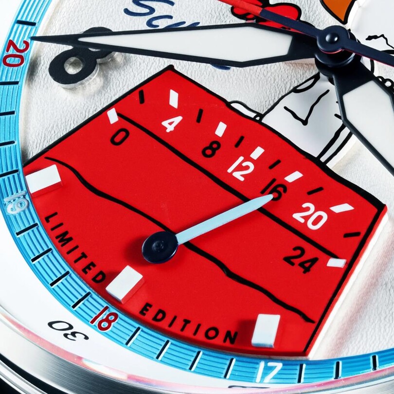 HAWKER HURRICANE MCKELLAR DUAL TIME PEANUTS SNOOPY FLYING ACE LIMITED EDITION AV-4151-02 (Citizen Miyota GP01 Mekanizmalı) Erkek Kol Saati - Thumbnail