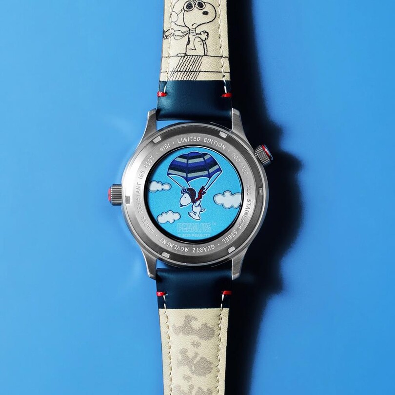 HAWKER HURRICANE MCKELLAR DUAL TIME PEANUTS SNOOPY FLYING ACE LIMITED EDITION AV-4151-02 (Citizen Miyota GP01 Mekanizmalı) Erkek Kol Saati - Thumbnail