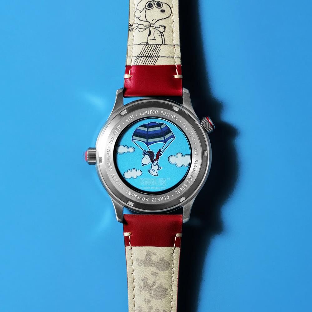 HAWKER HURRICANE MCKELLAR DUAL TIME PEANUTS SNOOPY FLYING ACE LIMITED EDITION AV-4151-03 (Citizen Miyota GP01 Mekanizmalı) Erkek Kol Saati