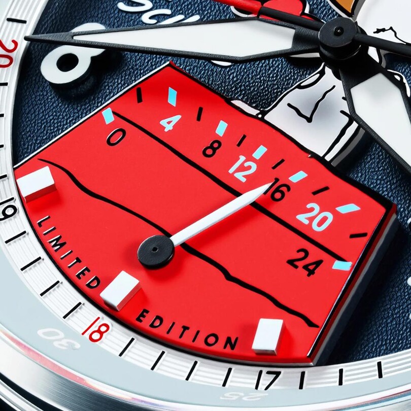 HAWKER HURRICANE MCKELLAR DUAL TIME PEANUTS SNOOPY FLYING ACE LIMITED EDITION AV-4151-04 (Citizen Miyota GP01 Mekanizmalı) Erkek Kol Saati - Thumbnail