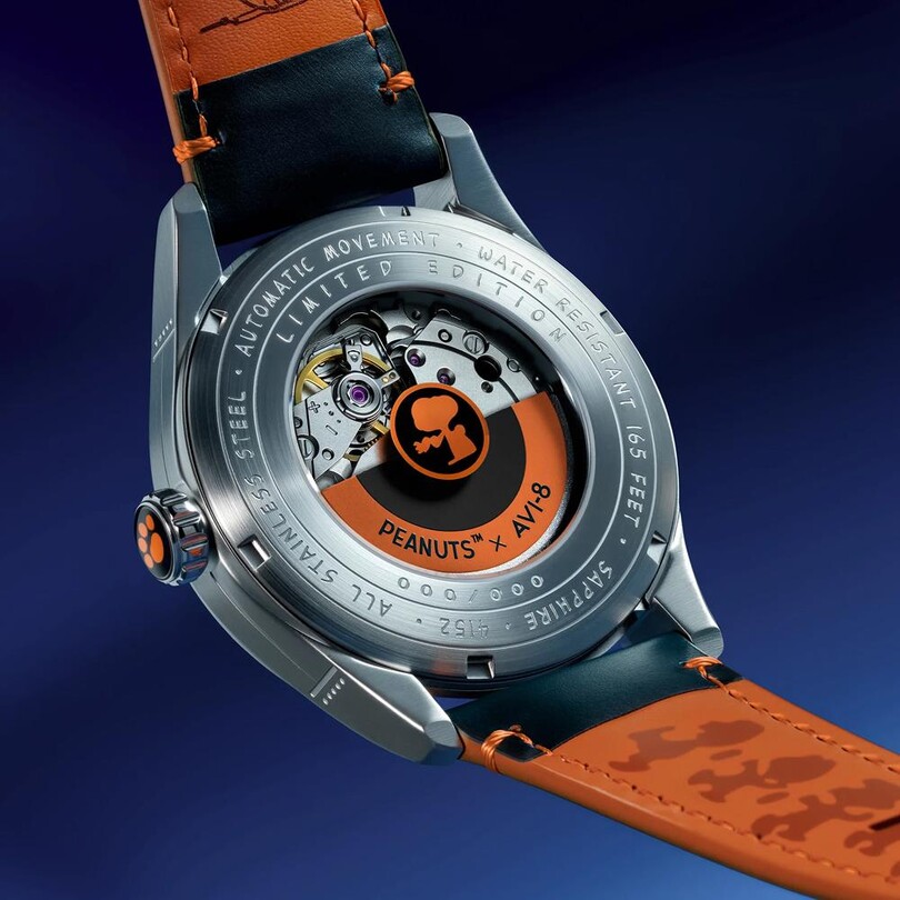 SPITFIRE SMITH SNOOPY PEANUTS FLYING ACE PILOT ERROR LIMITED EDITION AV-4152-02 Otomatik (Citizen Miyota 8215 Mekanizmalı) Erkek Kol Saati - Thumbnail