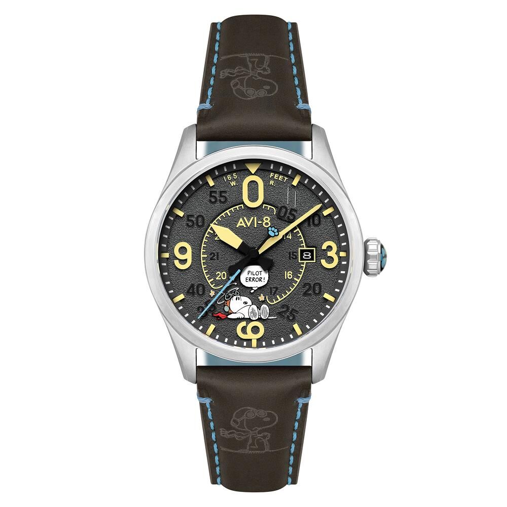 SPITFIRE SMITH SNOOPY PEANUTS FLYING ACE PILOT ERROR LIMITED EDITION AV-4152-03 Otomatik (Citizen Miyota 8215 Mekanizmalı) Erkek Kol Saati