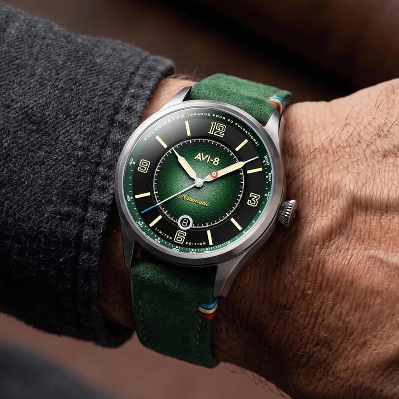 FLYBOY LAFAYETTE 110TH ANNIVERSARY LIMITED EDITION AV-4153-01 Otomatik (Citizen Miyota 8215 Mekanizmalı) Erkek Kol Saati - Thumbnail