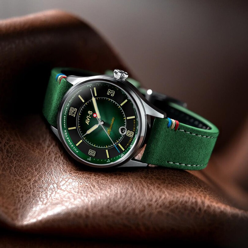 FLYBOY LAFAYETTE 110TH ANNIVERSARY LIMITED EDITION AV-4153-01 Otomatik (Citizen Miyota 8215 Mekanizmalı) Erkek Kol Saati - Thumbnail