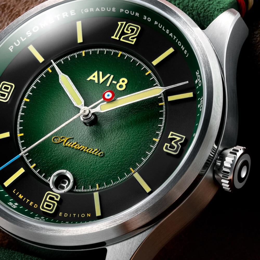 FLYBOY LAFAYETTE 110TH ANNIVERSARY LIMITED EDITION AV-4153-01 Otomatik (Citizen Miyota 8215 Mekanizmalı) Erkek Kol Saati
