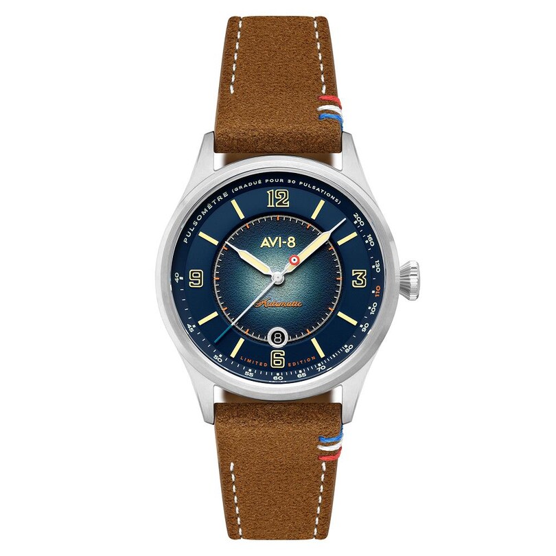 AVI-8 - FLYBOY LAFAYETTE 110TH ANNIVERSARY LIMITED EDITION AV-4153-02 Otomatik (Citizen Miyota 8215 Mekanizmalı) Erkek Kol Saati