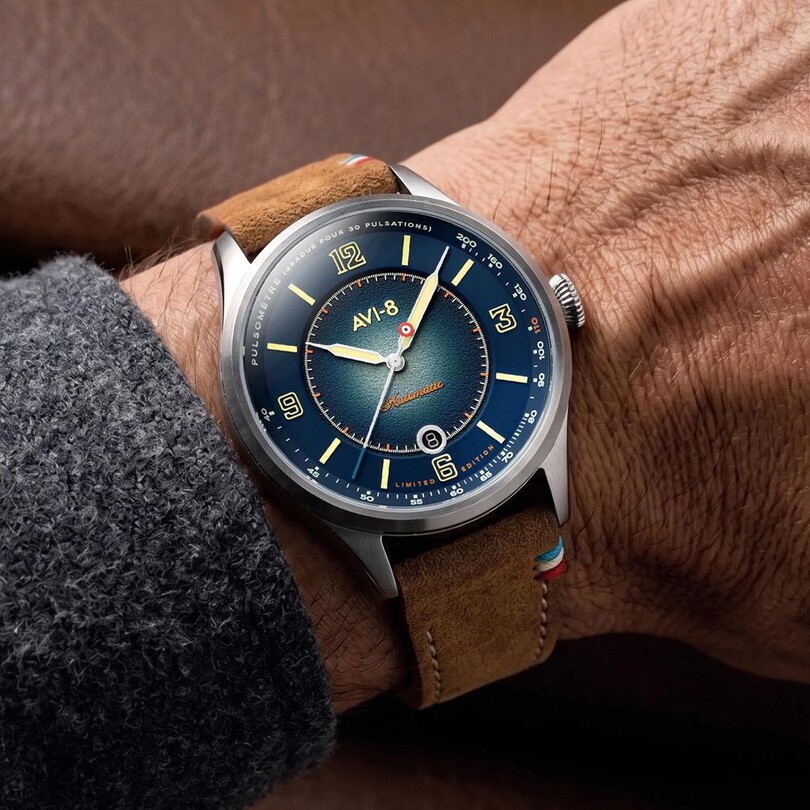 FLYBOY LAFAYETTE 110TH ANNIVERSARY LIMITED EDITION AV-4153-02 Otomatik (Citizen Miyota 8215 Mekanizmalı) Erkek Kol Saati - Thumbnail