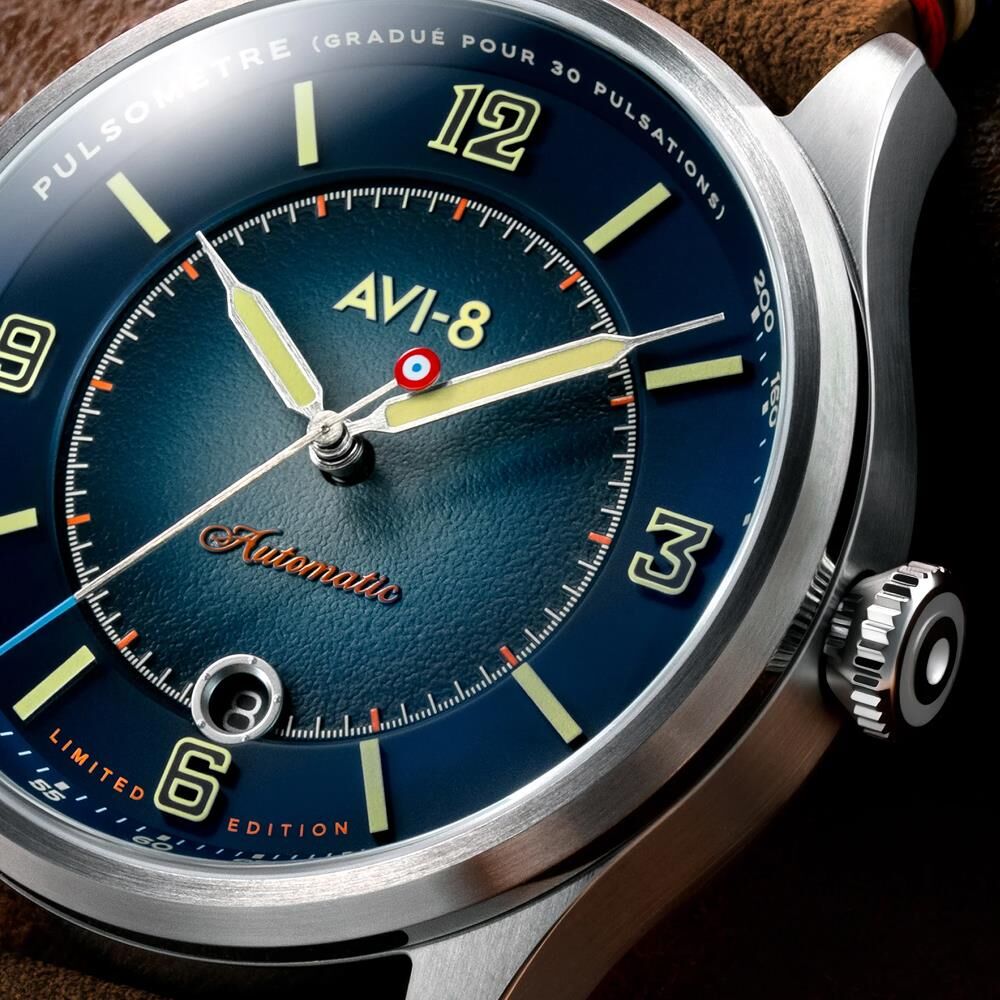 FLYBOY LAFAYETTE 110TH ANNIVERSARY LIMITED EDITION AV-4153-02 Otomatik (Citizen Miyota 8215 Mekanizmalı) Erkek Kol Saati