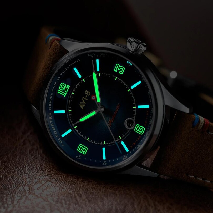 FLYBOY LAFAYETTE 110TH ANNIVERSARY LIMITED EDITION AV-4153-02 Otomatik (Citizen Miyota 8215 Mekanizmalı) Erkek Kol Saati - Thumbnail