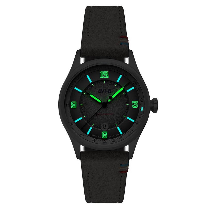 FLYBOY LAFAYETTE 110TH ANNIVERSARY LIMITED EDITION AV-4153-03 Otomatik (Citizen Miyota 8215 Mekanizmalı) Erkek Kol Saati - Thumbnail