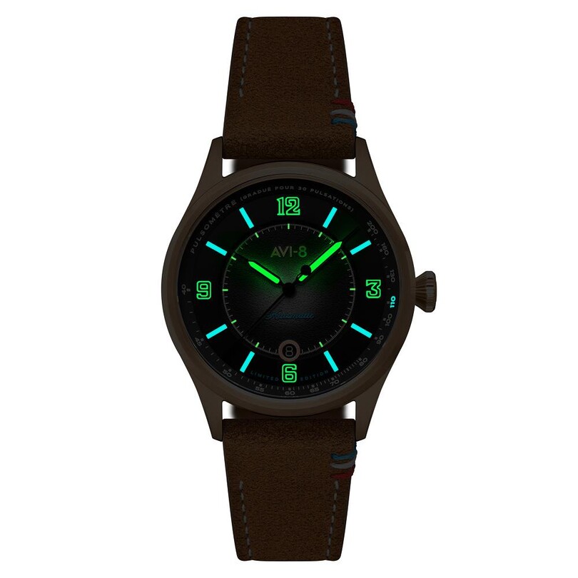 FLYBOY LAFAYETTE 110TH ANNIVERSARY LIMITED EDITION AV-4153-04 Otomatik (Citizen Miyota 8215 Mekanizmalı) Erkek Kol Saati - Thumbnail