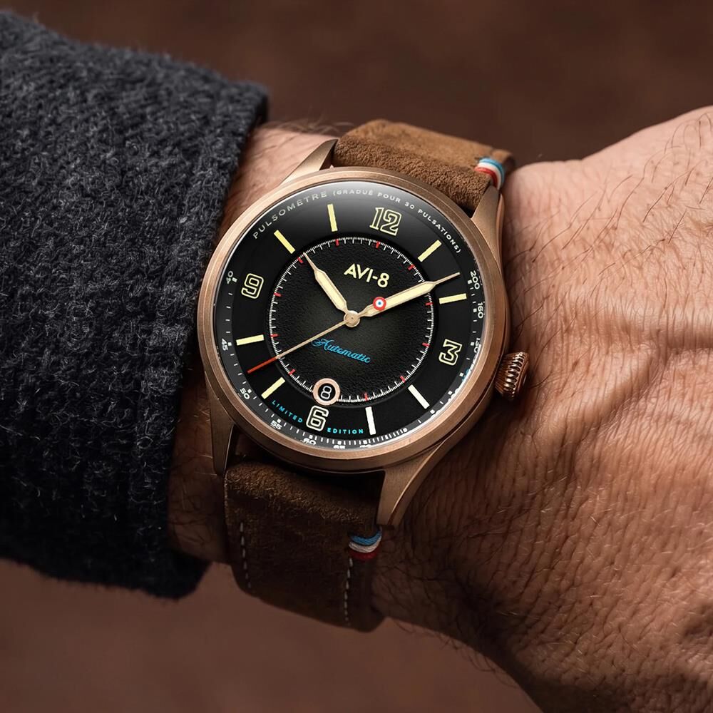 FLYBOY LAFAYETTE 110TH ANNIVERSARY LIMITED EDITION AV-4153-04 Otomatik (Citizen Miyota 8215 Mekanizmalı) Erkek Kol Saati