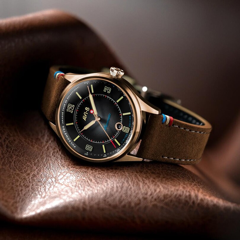 FLYBOY LAFAYETTE 110TH ANNIVERSARY LIMITED EDITION AV-4153-04 Otomatik (Citizen Miyota 8215 Mekanizmalı) Erkek Kol Saati - Thumbnail