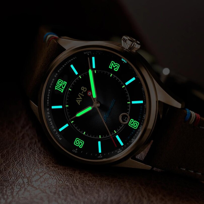 FLYBOY LAFAYETTE 110TH ANNIVERSARY LIMITED EDITION AV-4153-04 Otomatik (Citizen Miyota 8215 Mekanizmalı) Erkek Kol Saati - Thumbnail
