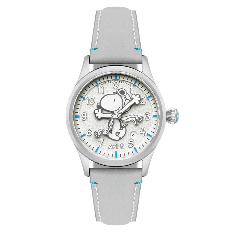 FLYBOY ENGINEER PEANUTS SNOOPY FLYING ACE MONOTONE LIMITED EDITION AV-4156-01 Otomatik (Seiko NH35 Mekanizmalı) Erkek Kol Saati