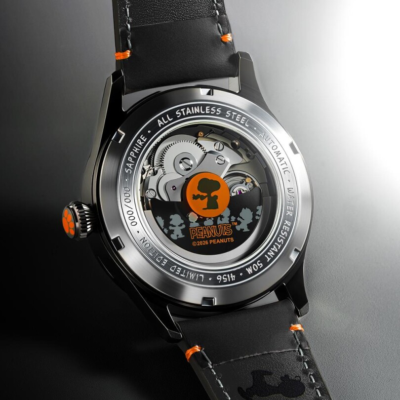 FLYBOY ENGINEER PEANUTS SNOOPY FLYING ACE MONOTONE LIMITED EDITION AV-4156-02 Otomatik (Seiko NH35 Mekanizmalı) Erkek Kol Saati - 4