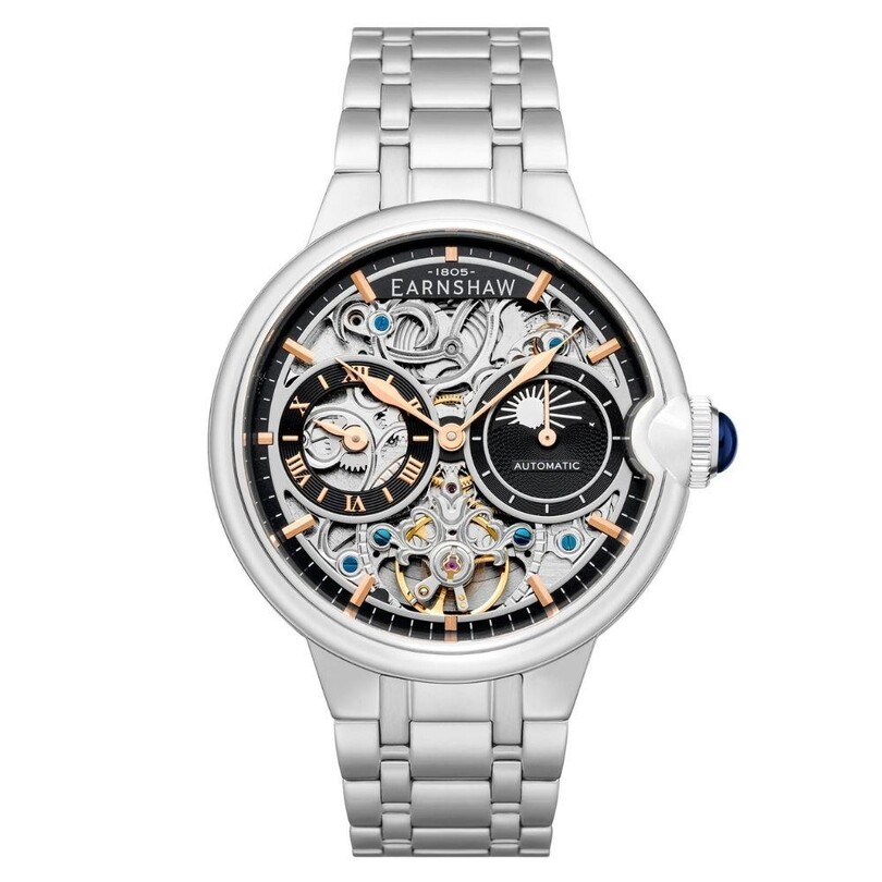 BARALLIER DUAL TIME SUN MOON OPEN HEART ES-8242-22 Erkek Kol Saati - Thumbnail