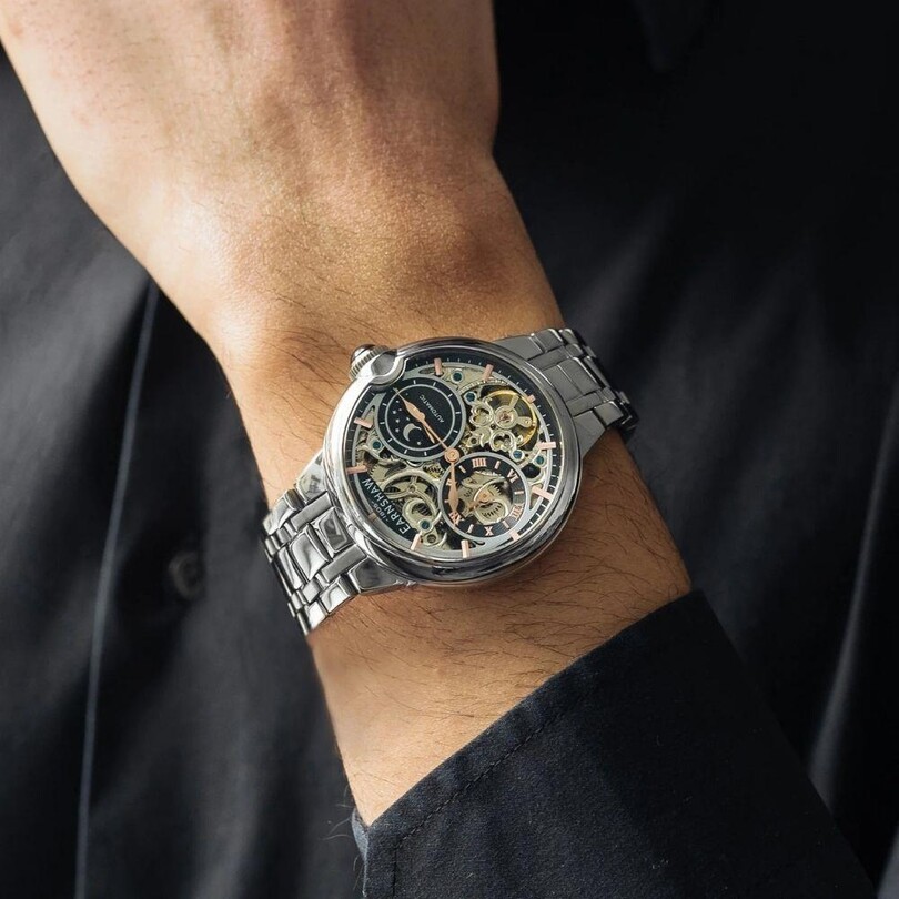 BARALLIER DUAL TIME SUN MOON OPEN HEART ES-8242-22 Erkek Kol Saati - Thumbnail