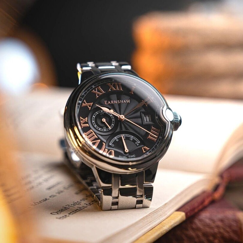 BARALLIER RETROGRADE DUAL TIME ES-8288-33 Erkek Kol Saati - Thumbnail