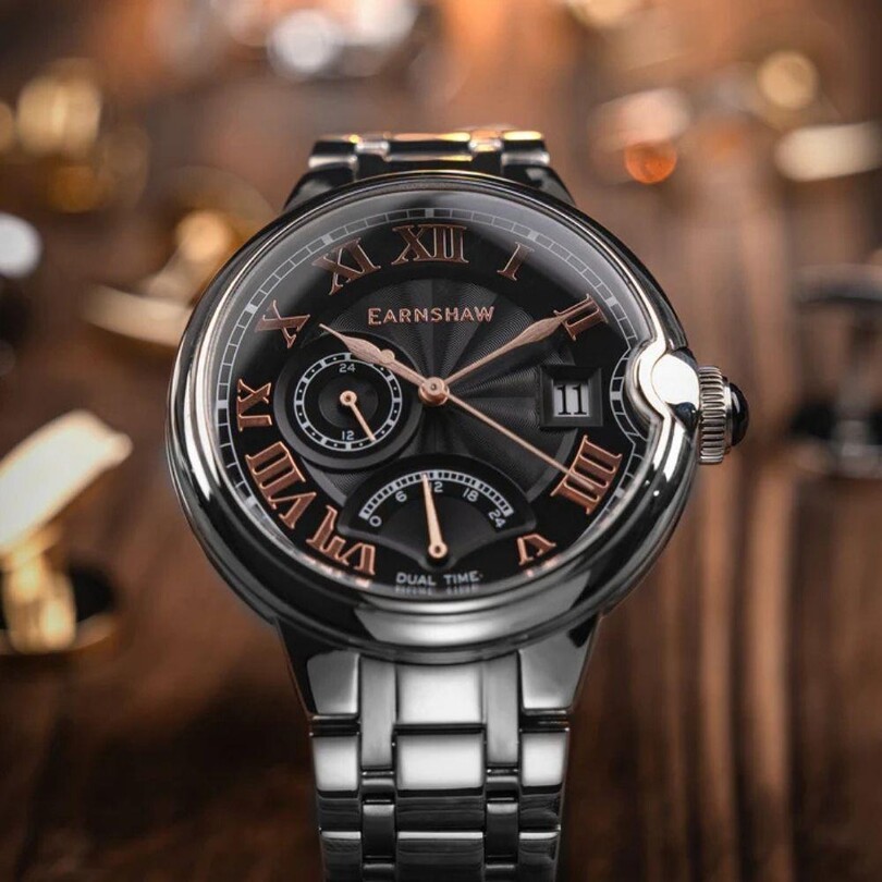 BARALLIER RETROGRADE DUAL TIME ES-8288-33 Erkek Kol Saati - Thumbnail