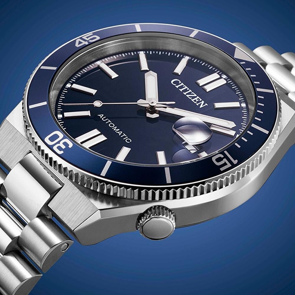 CITIZEN TSUYOSA SHORE NAVY BLUE NJ0230-59L Otomatik Erkek Kol Saati - 4