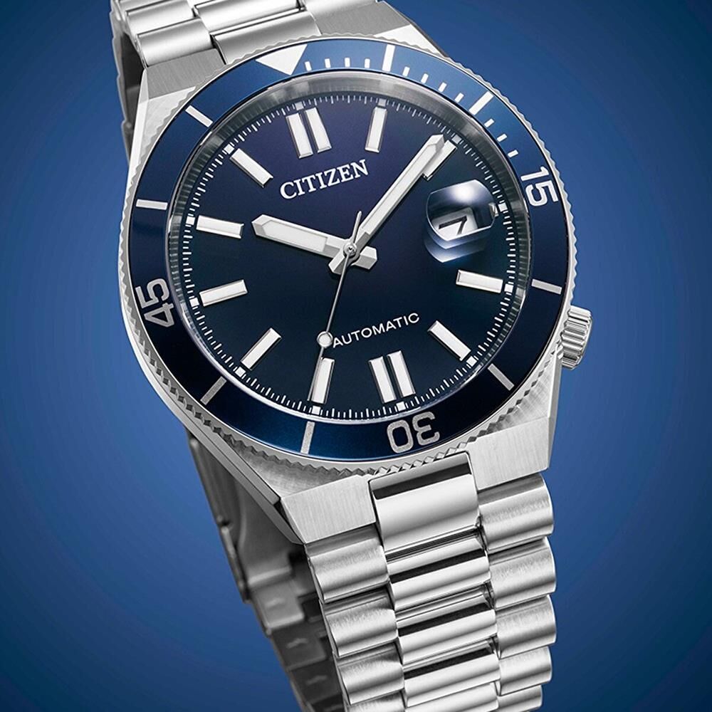 CITIZEN TSUYOSA SHORE NAVY BLUE NJ0230-59L Otomatik Erkek Kol Saati - 5