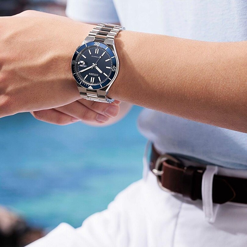 CITIZEN TSUYOSA SHORE NAVY BLUE NJ0230-59L Otomatik Erkek Kol Saati - 7