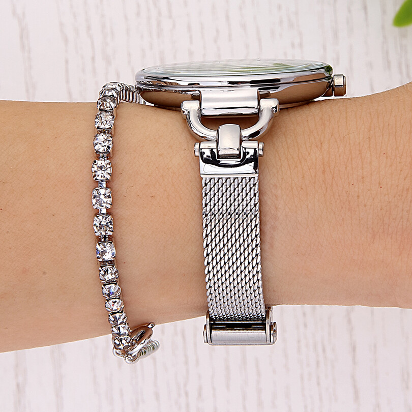 DK012860D-04 Bileklik Hediyeli Kadın Kol Saati - Thumbnail