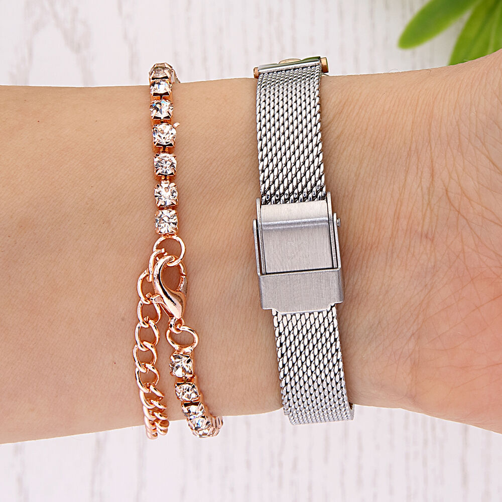 DK012860D-06 Bileklik Hediyeli Kadın Kol Saati