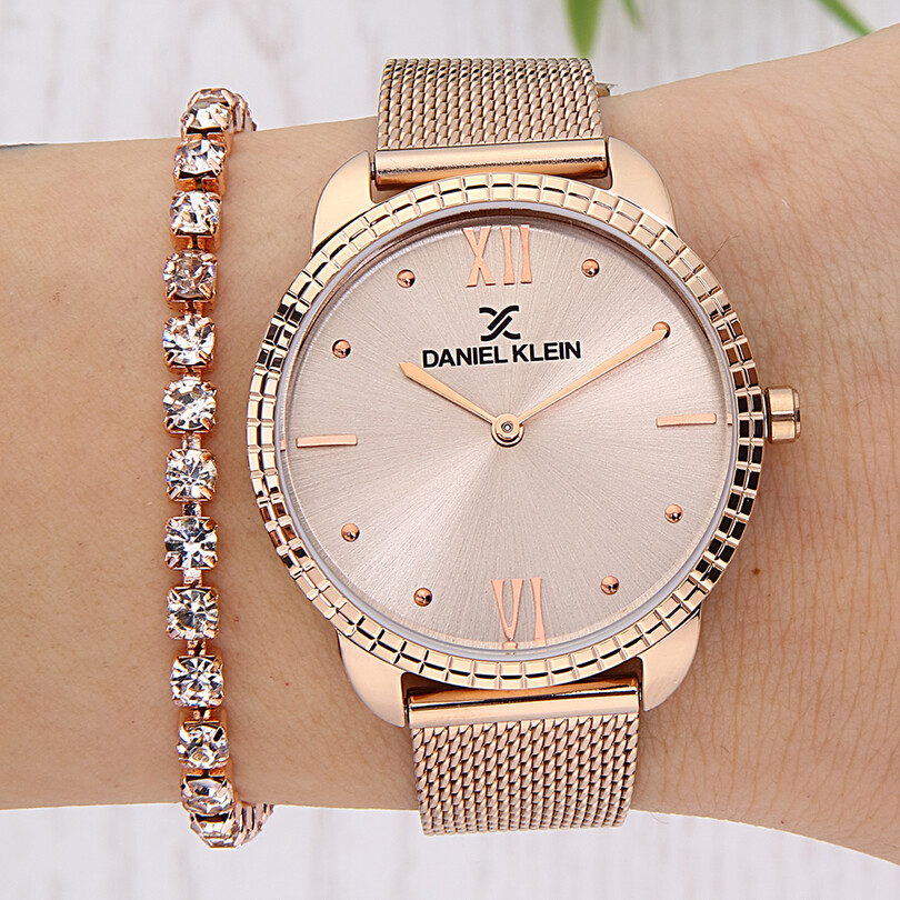 DK.1.12912.2 Bileklik Hediyeli Kadın Kol Saati - Thumbnail