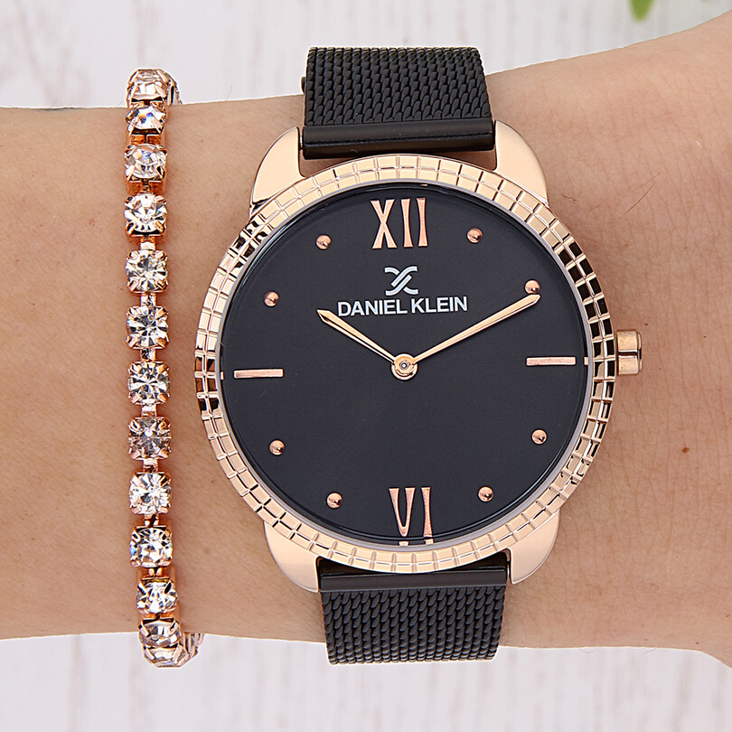 DK.1.12912.5 Bileklik Hediyeli Kadın Kol Saati - Thumbnail