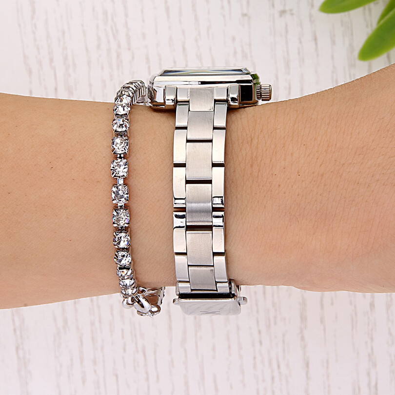 DKE.1.10677-1 Bileklik Hediyeli Kadın Kol Saati - Thumbnail