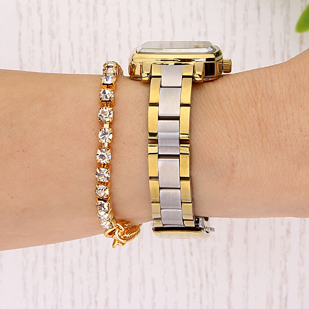 DKE.1.10677-5 Bileklik Hediyeli Kadın Kol Saati