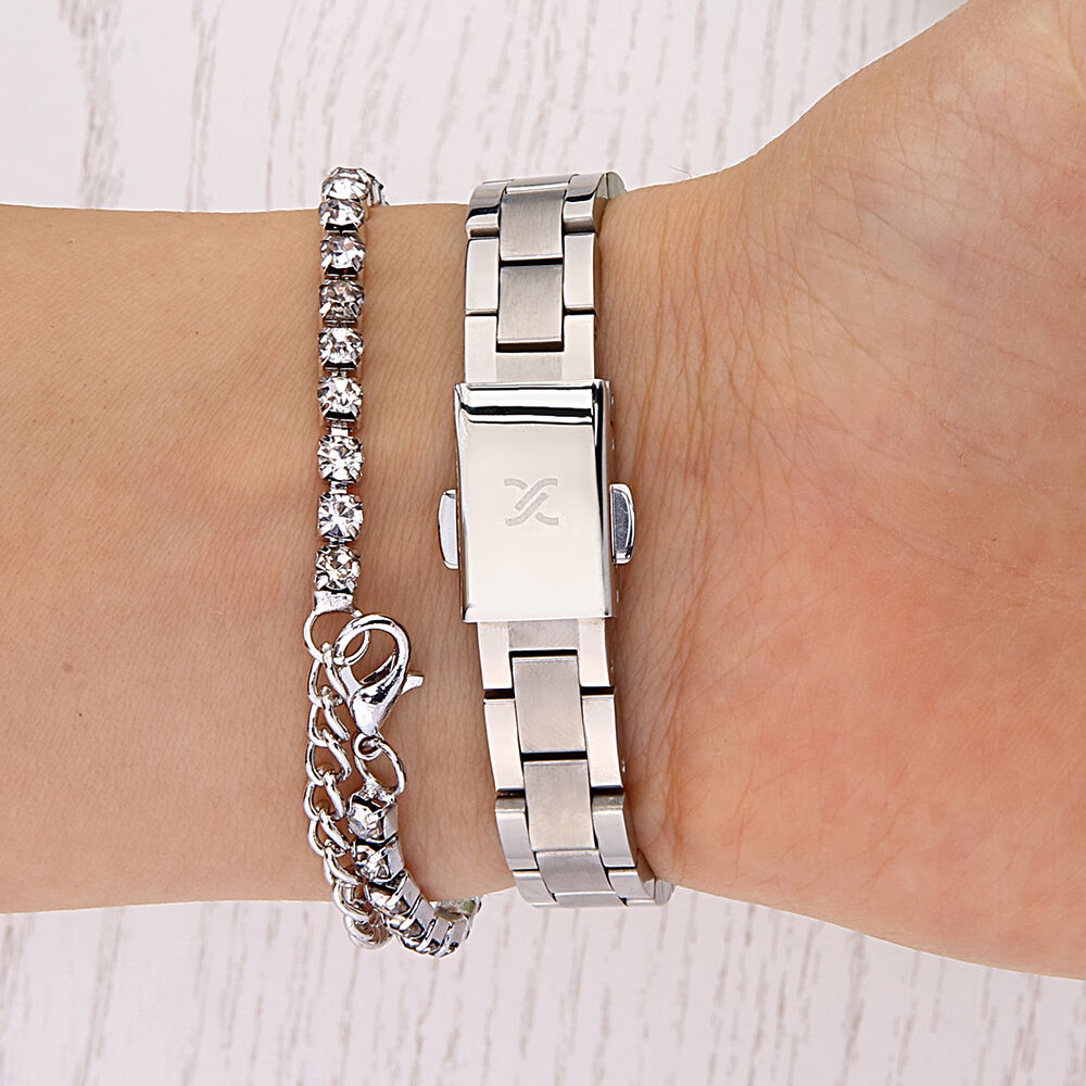 DKE.1.10677-8 Bileklik Hediyeli Kadın Kol Saati