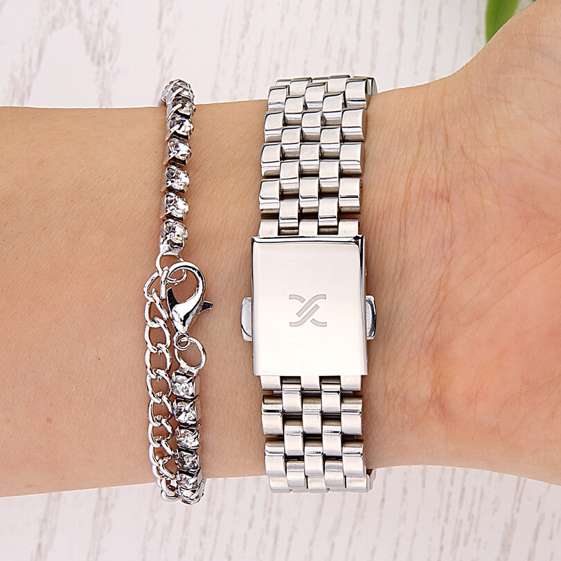 DKE.1.10811-1 Bileklik Hediyeli Kadın Kol Saati - Thumbnail