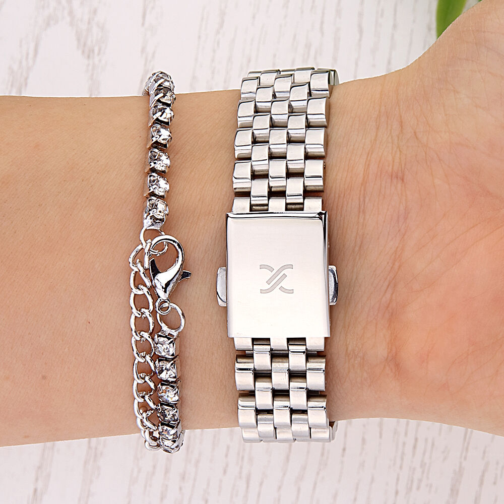 DKE.1.10811-1 Bileklik Hediyeli Kadın Kol Saati