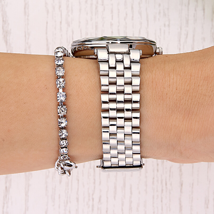 DKE.1.10811-1 Bileklik Hediyeli Kadın Kol Saati - Thumbnail