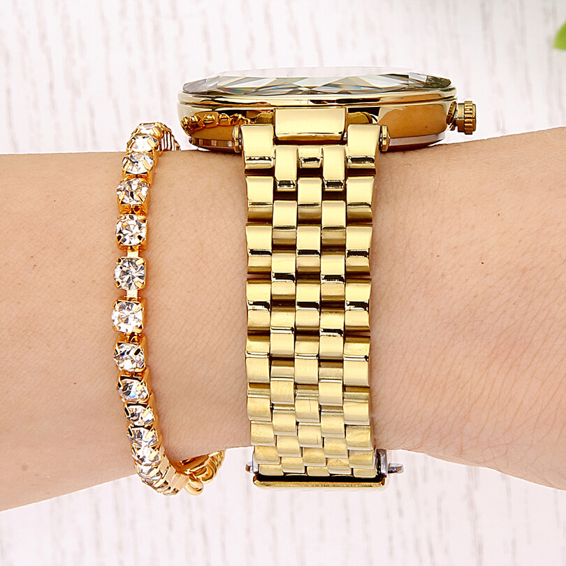 DKE.1.10811-2 Bileklik Hediyeli Kadın Kol Saati - Thumbnail