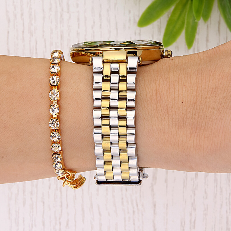 DKE.1.10811-3 Bileklik Hediyeli Kadın Kol Saati - Thumbnail