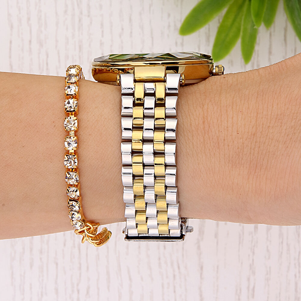 DKE.1.10811-3 Bileklik Hediyeli Kadın Kol Saati