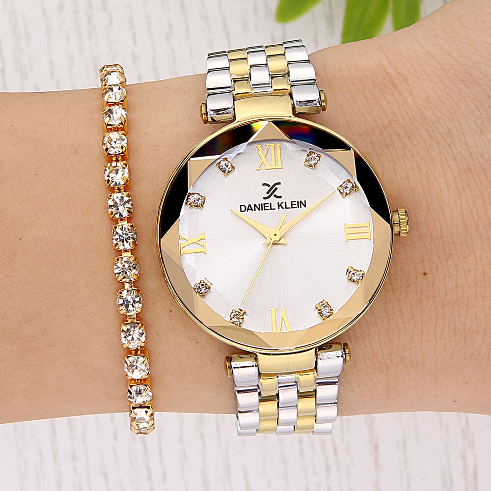 DKE.1.10811-3 Bileklik Hediyeli Kadın Kol Saati