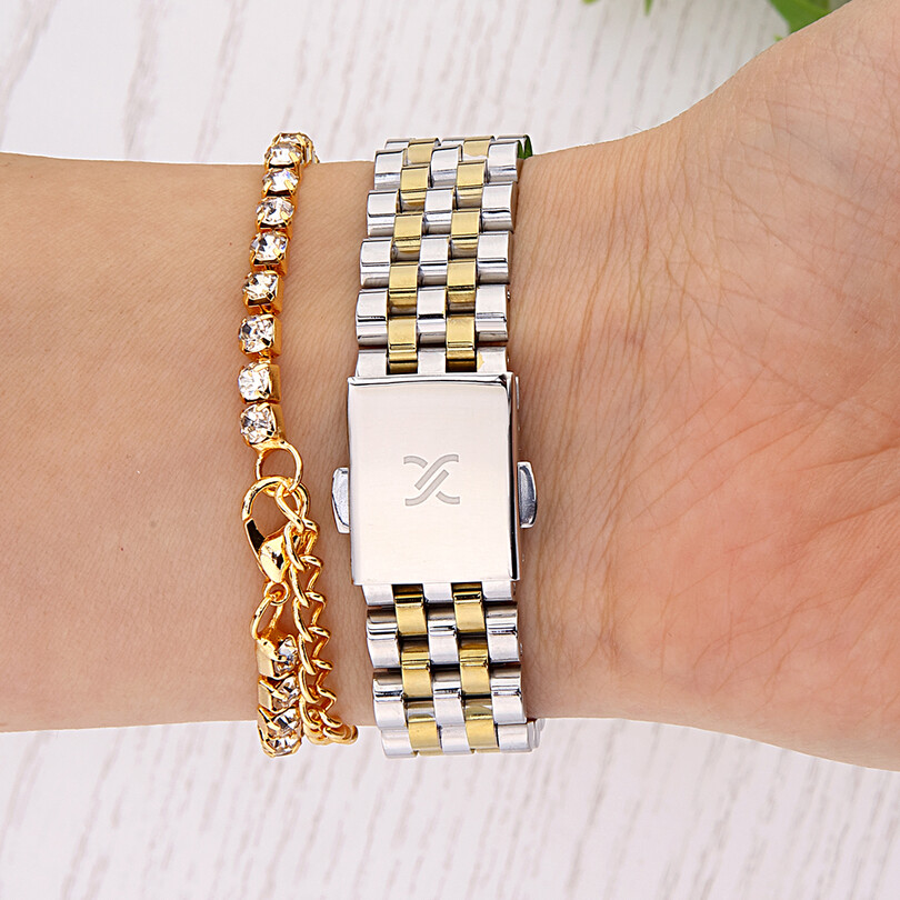 DKE.1.10811-4 Bileklik Hediyeli Kadın Kol Saati - Thumbnail