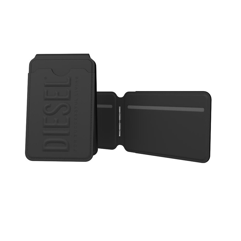 Diesel 3D Biscotto Magsafe Kartlıklı Stand - Siyah - Thumbnail