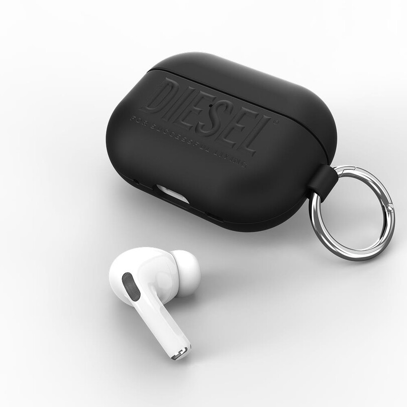 Diesel AirPods Pro / Pro 2 için 3D Biscotto Kılıf - Siyah - Thumbnail